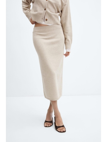 Mango Rok GEBREIDE MIDIROK 57046312 06