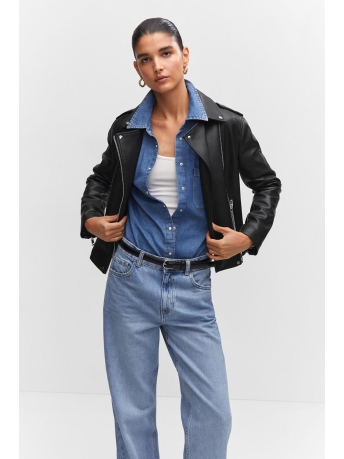 Mango Jas BIKERJACK MET LEERLOOK 57943798 99