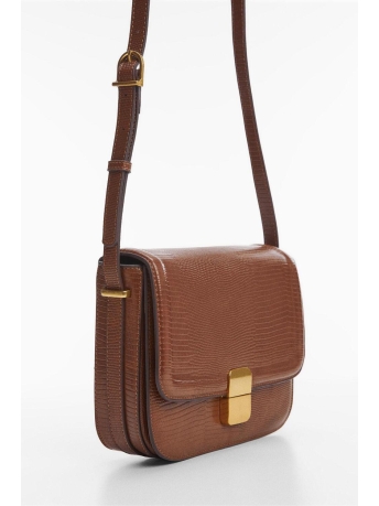 Mango Accessoire TAS MET KLEP MET KROKODILLENLEER 67030429 CU