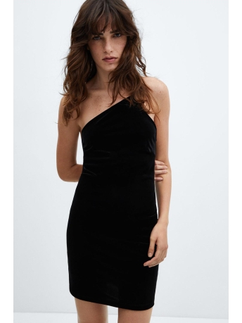 Mango Jurk ASYMMETRISCHE FLUWELEN JURK 57019114 99