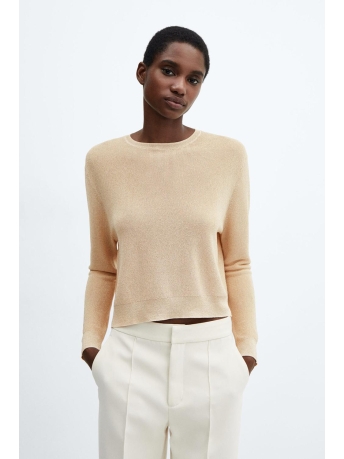 Mango Trui LUREX TRUI MET RONDE HALS 57039088 OR