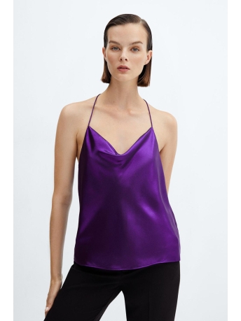 Mango Top SATIJNEN TOP MET SCHOUDERBANDJES 57079079 65