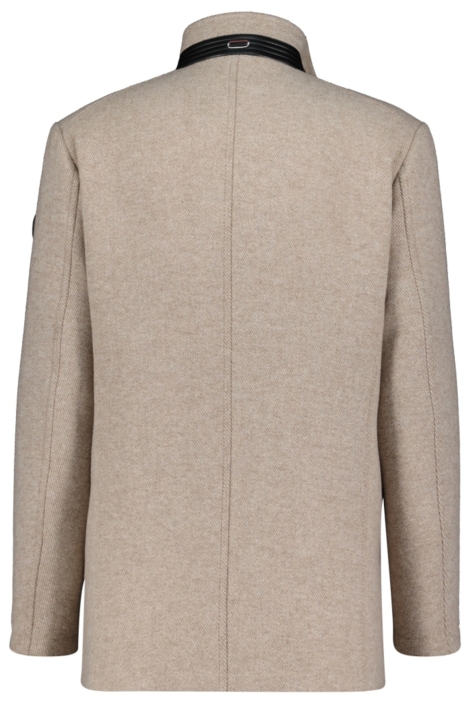 Donders beige heren jas | Achteraanzicht