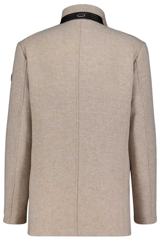 Donders beige heren jas | Achteraanzicht
