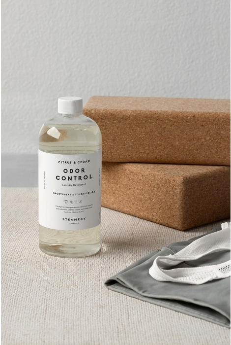 Steamery odor control laundry detergent