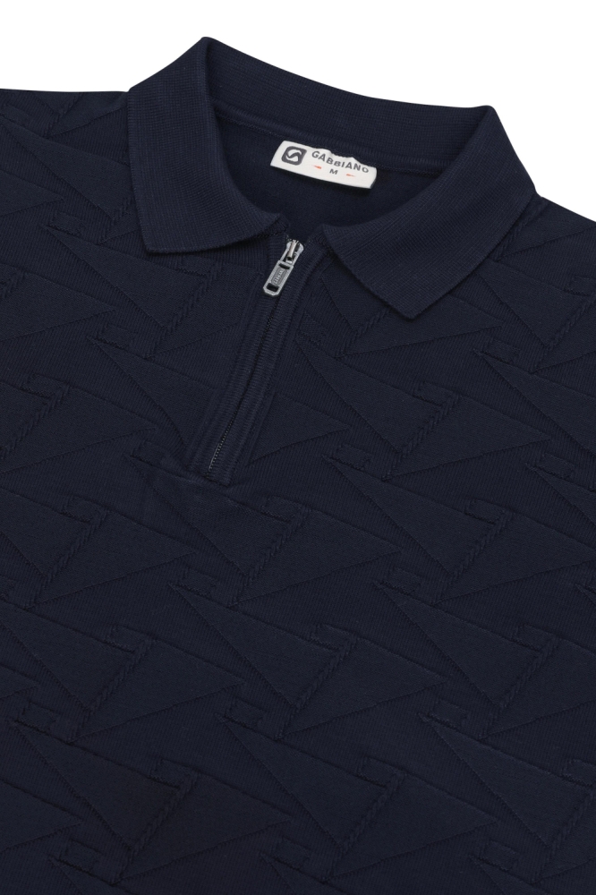Gabbiano blauwe heren polo | Kleurstaal