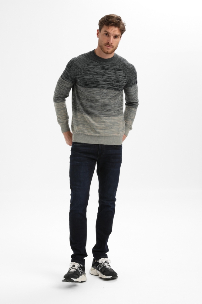 Gabbiano blauwe heren trui | Model
