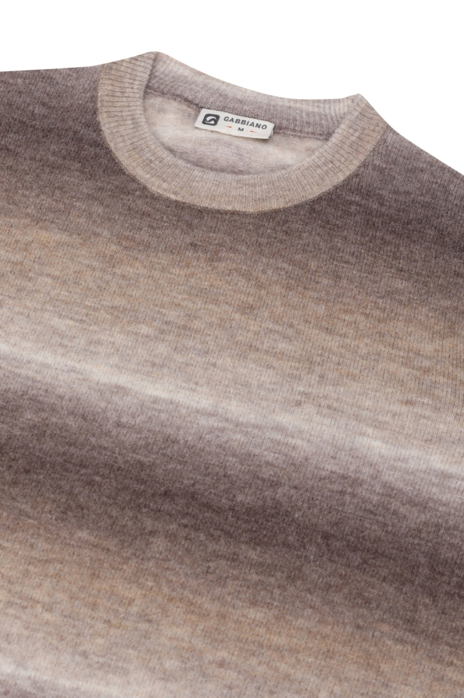 Gabbiano taupe heren trui | Close up