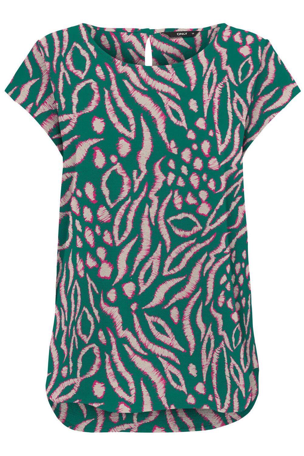onlnova glade life s/s t-shirt ptm aop only top shady 15222174