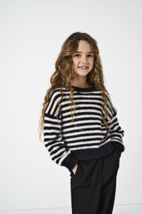 kogsandy l/s stripe pullover knt no 15207169 kids only trui spiced apple