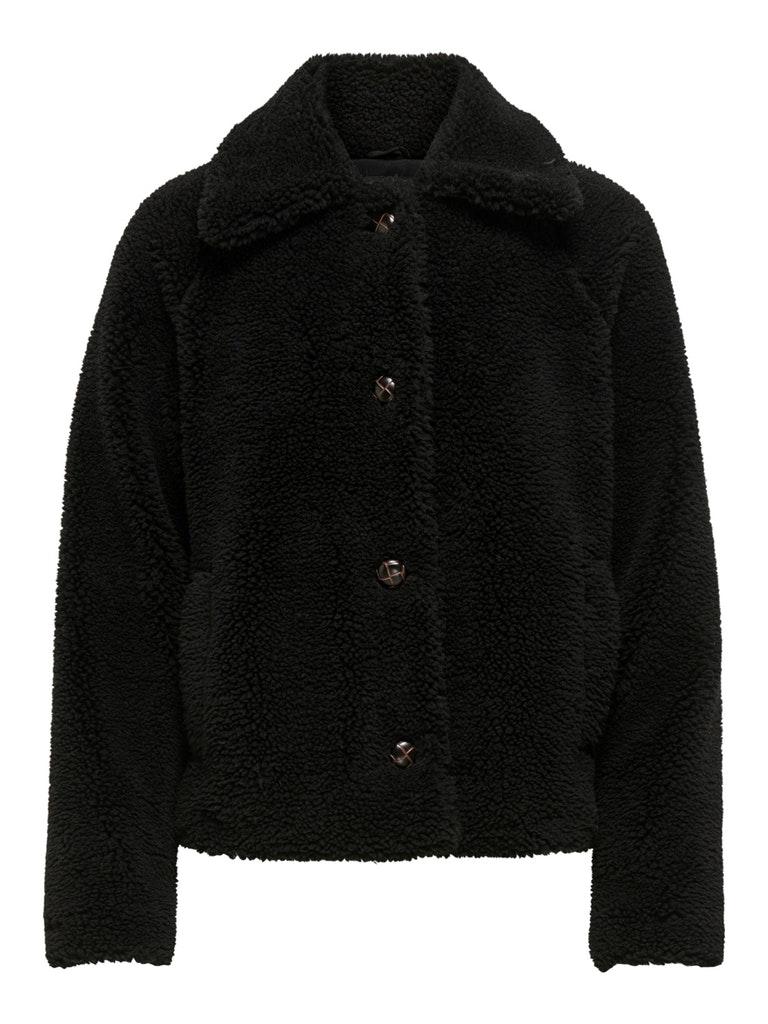 onlemily teddy jacket otw 15182133 only jas black