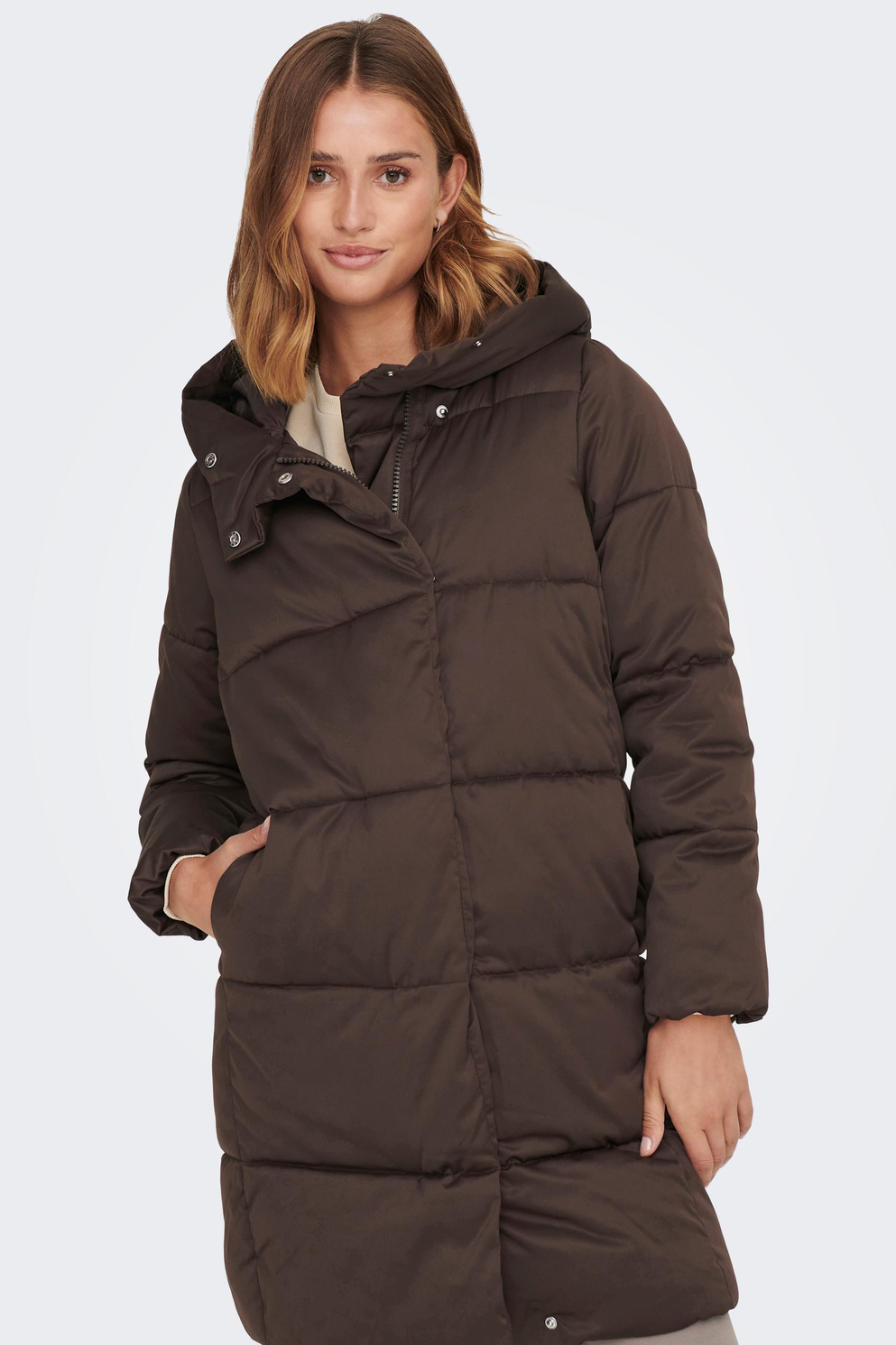 Wakker worden zwaan over jdymustang padded jacket otw noos 15270979 jacqueline de yong jas chocolate  brown