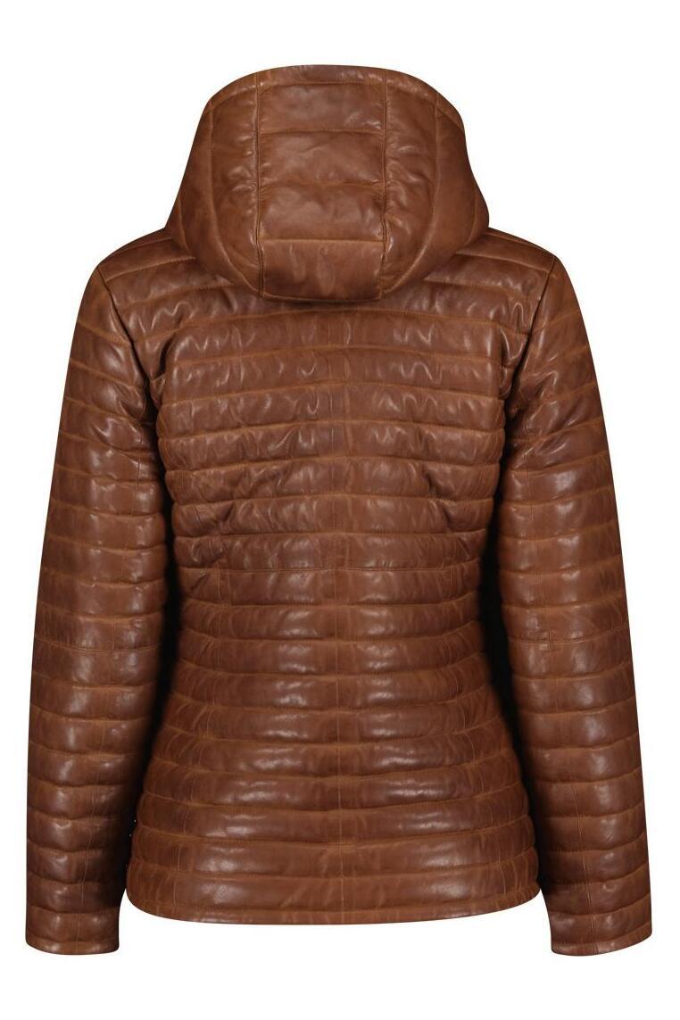 wonder Bijdragen maandag leather jacket 57489 donders leren jas teak
