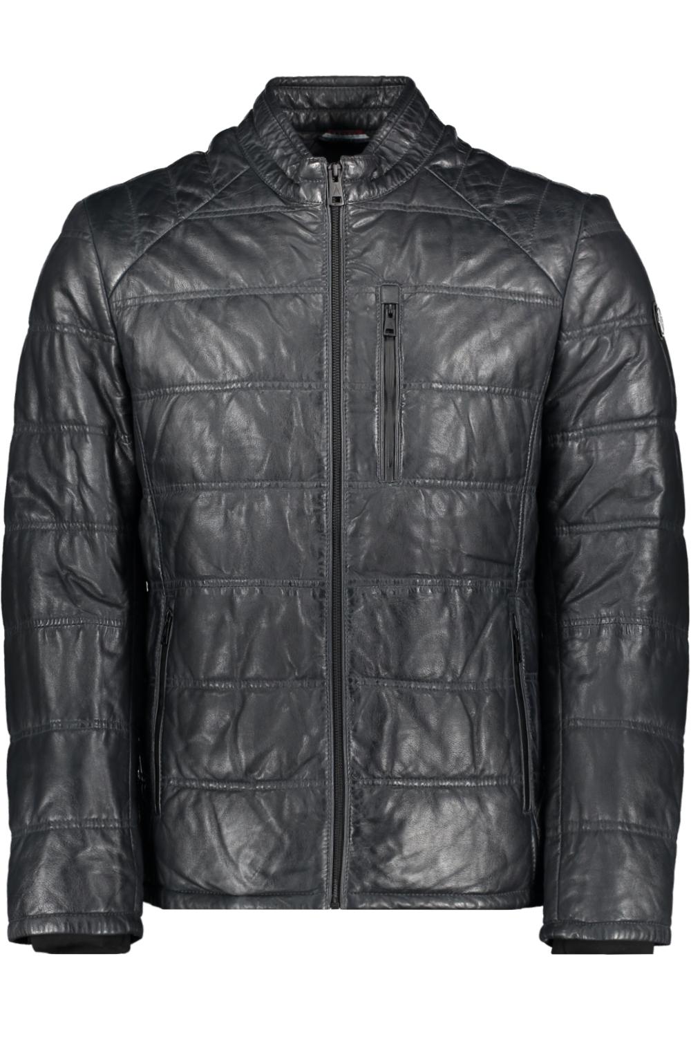 Leven van toxiciteit Ik heb een contract gemaakt leather jacket 52302 donders leren jas blue night