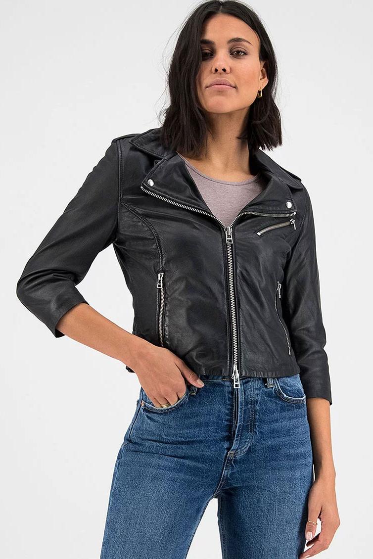 gc alanis morrisette 1000001019 goosecraft leren jas black gc alanis morrisette 1000001019 goosecraft leren jas black