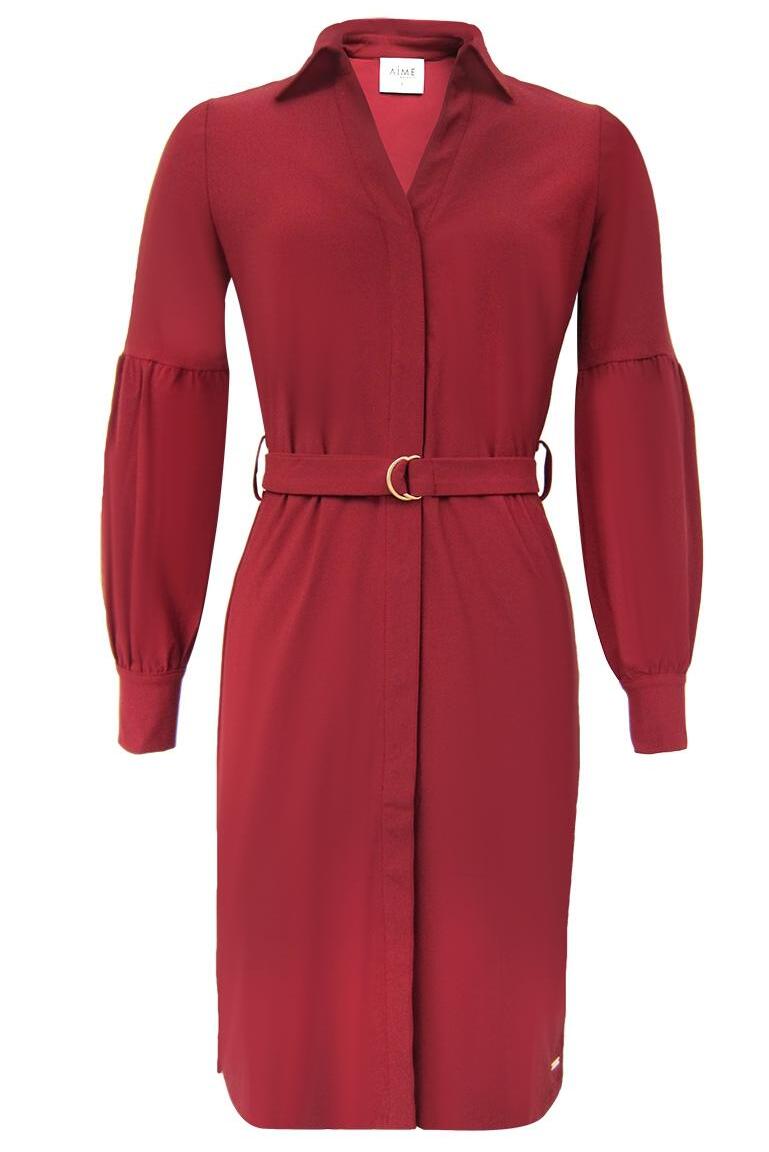 halo dress at39 05375 525 aime balance jurk merlot