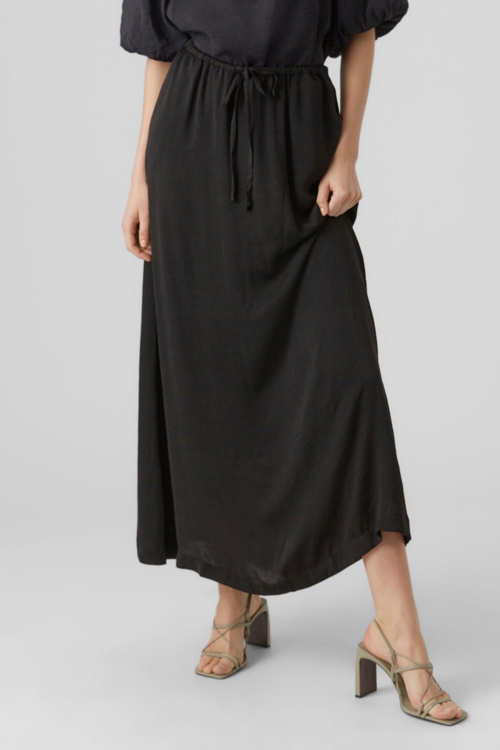 vmfabiana hw long skirt 10290484 vero moda rok black