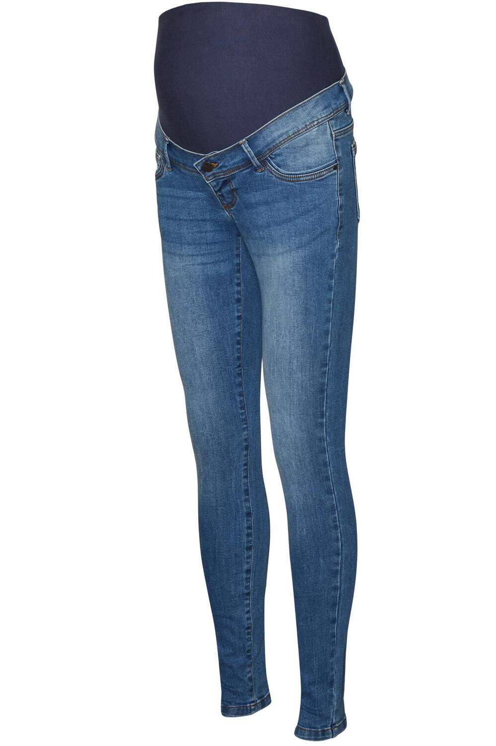 Verstrikking gastheer Dochter mlmila slim medium blue jeans a. no 20017192 mama-licious positie broek  medium blue denim