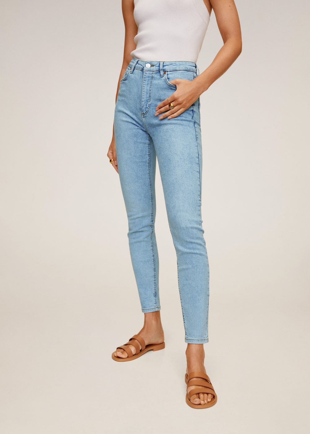 noa high waist skinny jeans 67016711 mango jeans tc