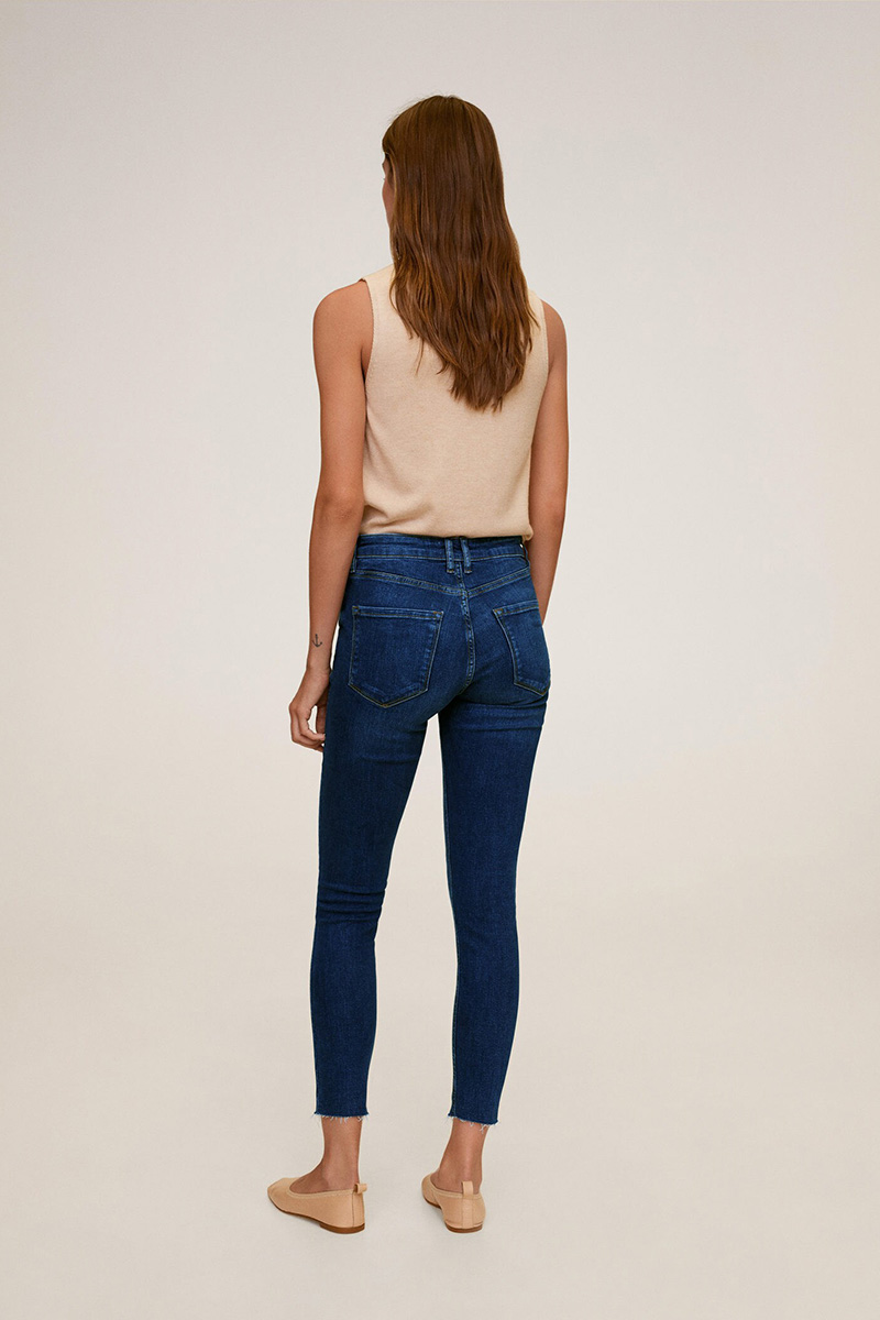 isa crop skinny jeans 77030513 mango jeans tejano oscuro